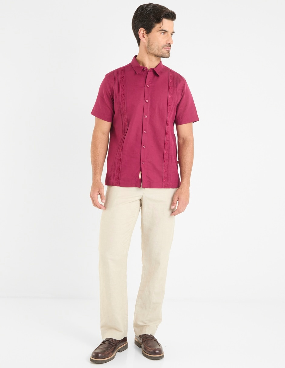 Guayabera manga corta para hombre 3