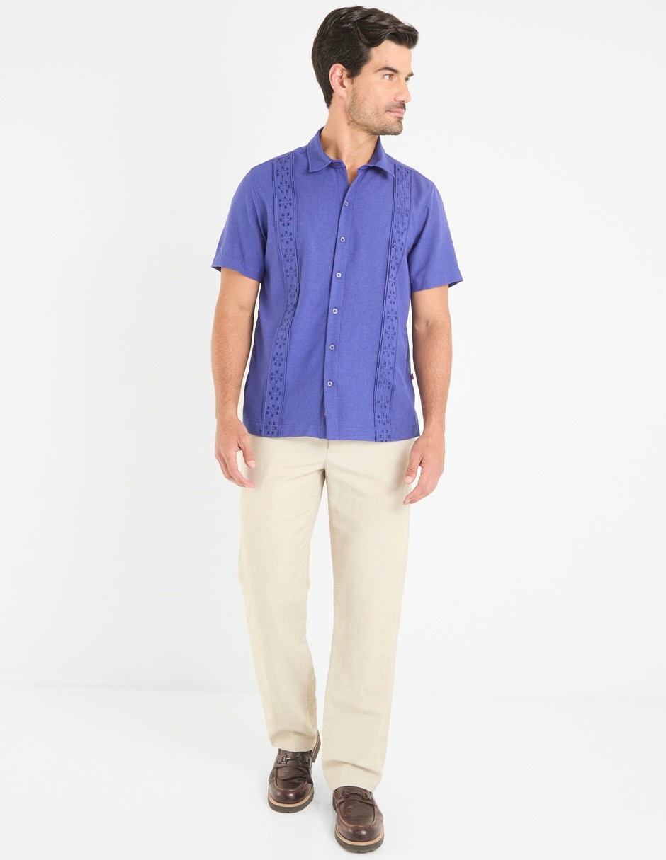 Guayabera manga corta para hombre 3