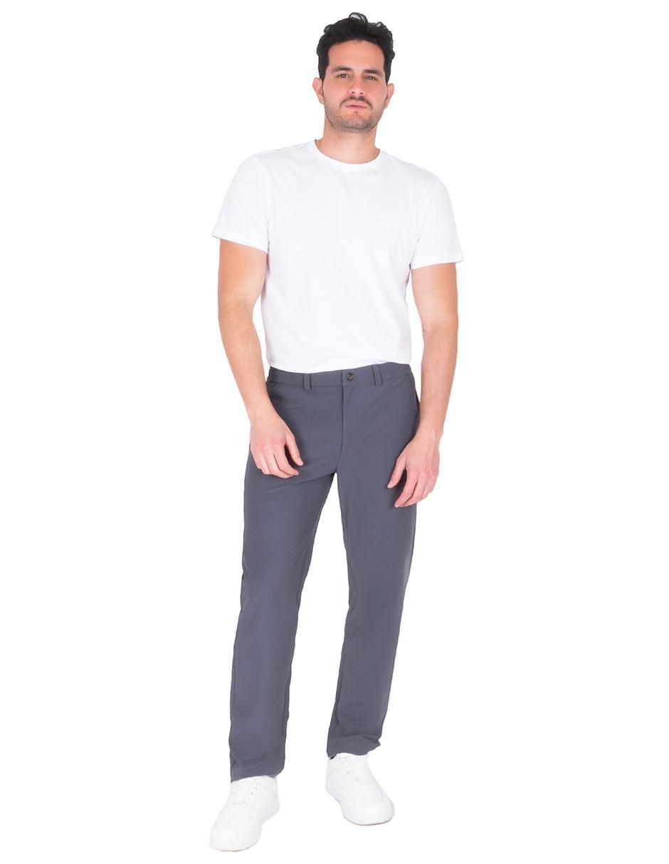 "pantalón" casual regular regular generra "de" poliéster "para hombre"