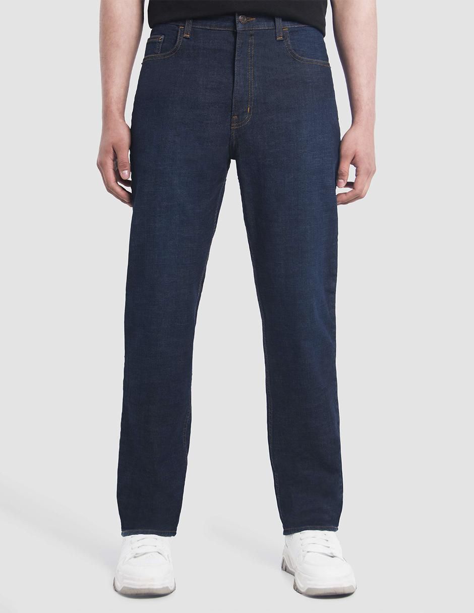 Jeans straight Power lavado obscuro para hombre