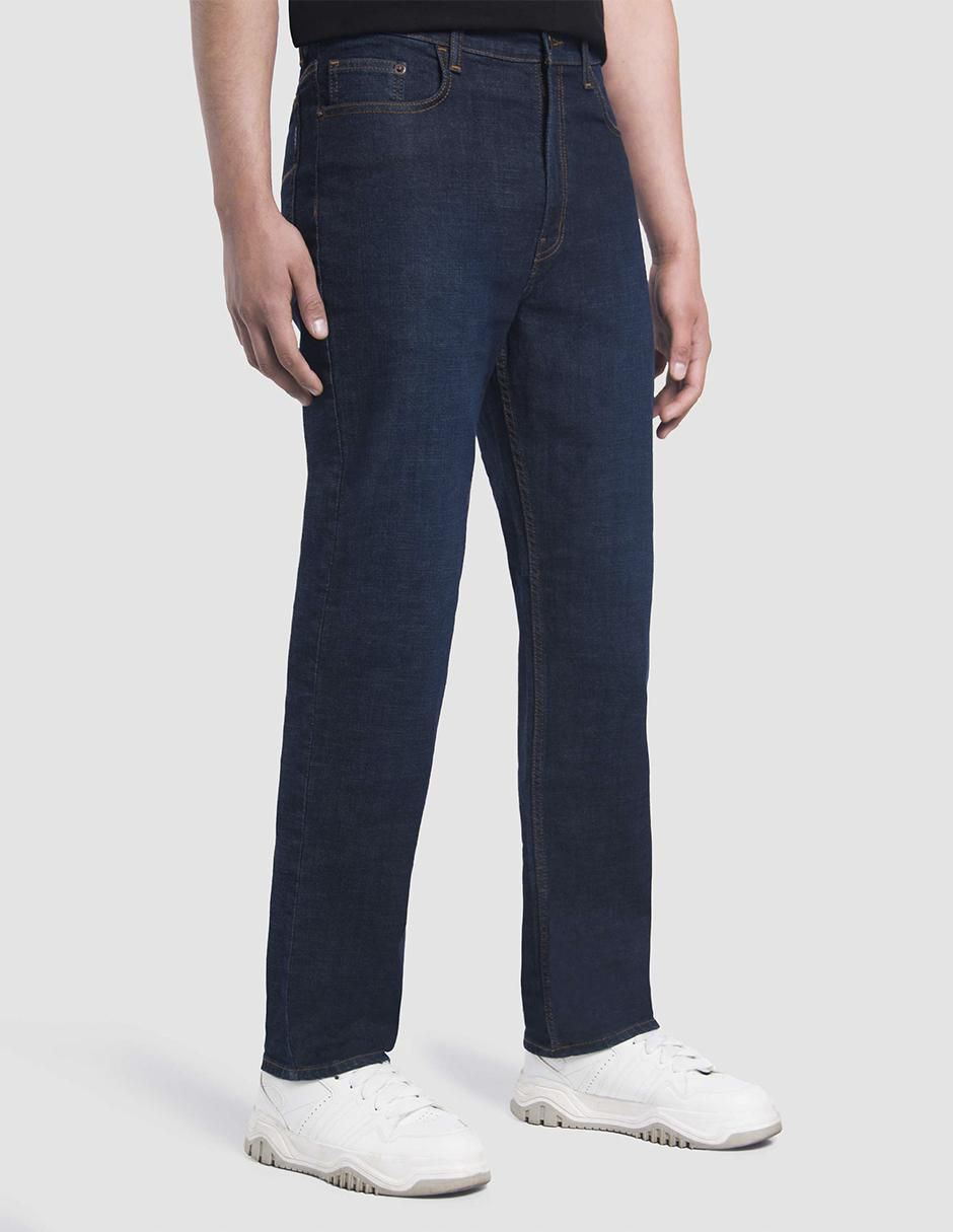 Jeans straight Power lavado obscuro para hombre 2