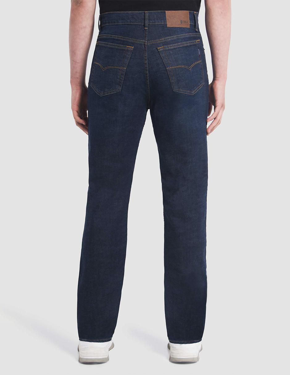 Jeans straight Power lavado obscuro para hombre 3