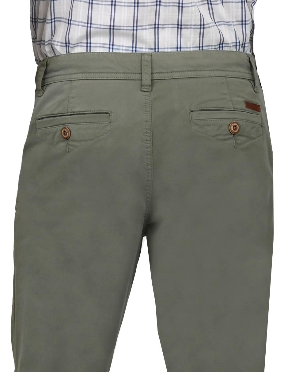 Pantalón recto de algodón para hombre 4