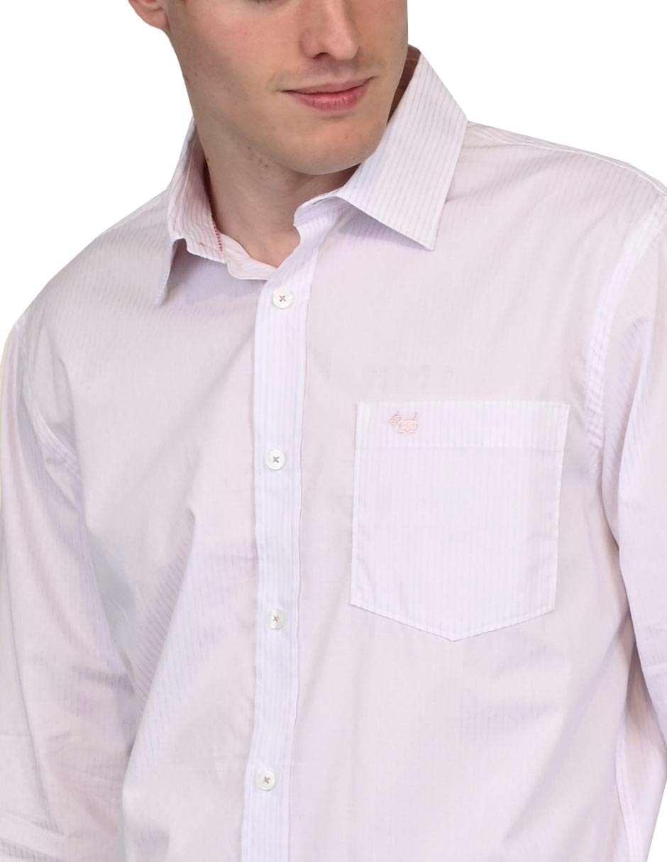 Camisa casual de algodón manga larga para hombre 4
