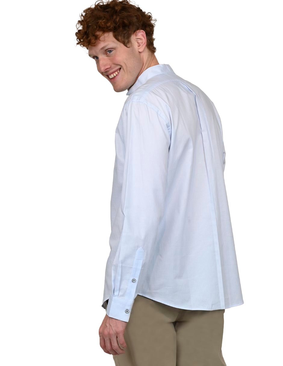 Camisa casual de algodón manga larga para hombre 3
