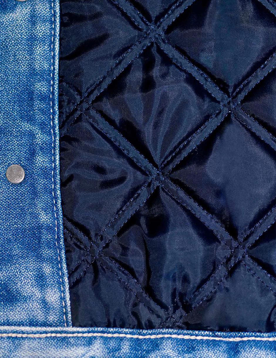 Chamarra denim de mezclilla con bolsillos para hombre 5
