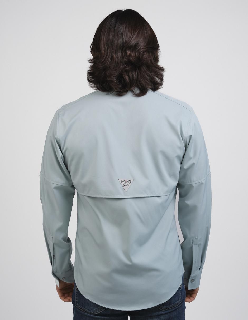 Camisa casual manga larga para hombre 2