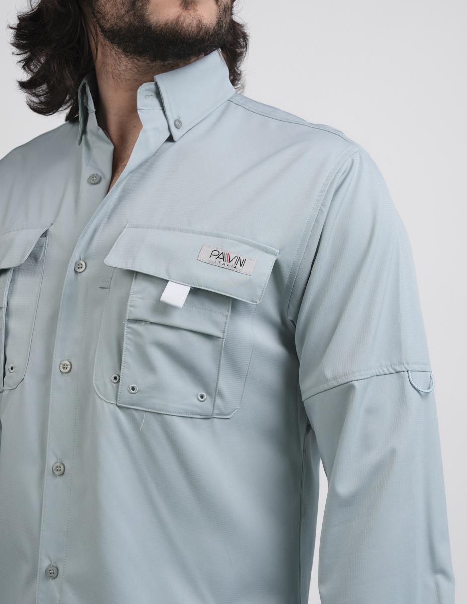 Camisa casual manga larga para hombre 3