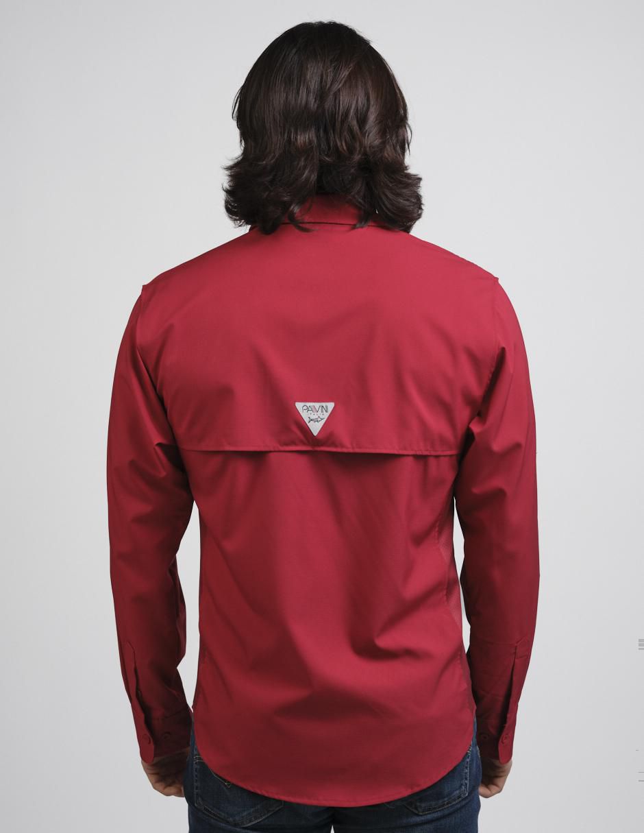 "camisa/sobrecamisa" casual pavini "de" (si aplica) poliéster y algodón "manga" larga "para hombre"