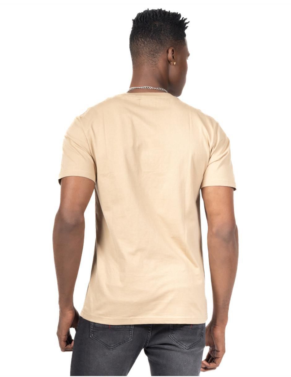 Playera basic cuello henley para hombre 5