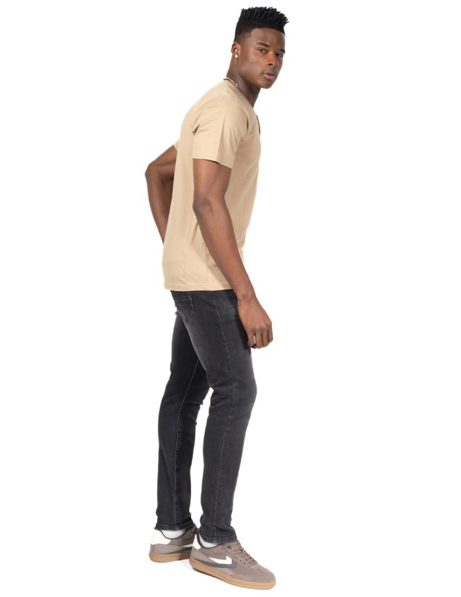 Playera cuello henley para hombre 4