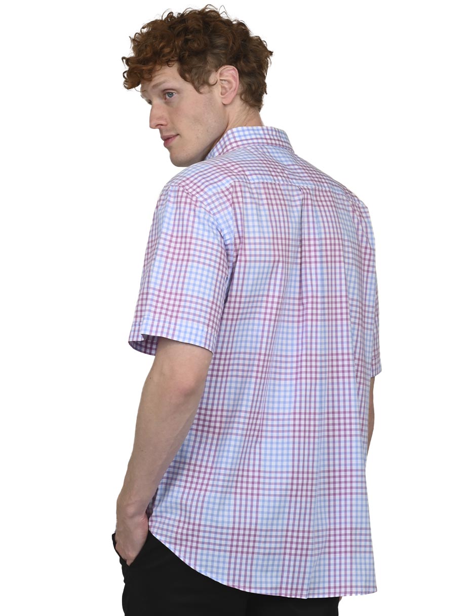 Camisa casual de algodón manga corta para hombre 3