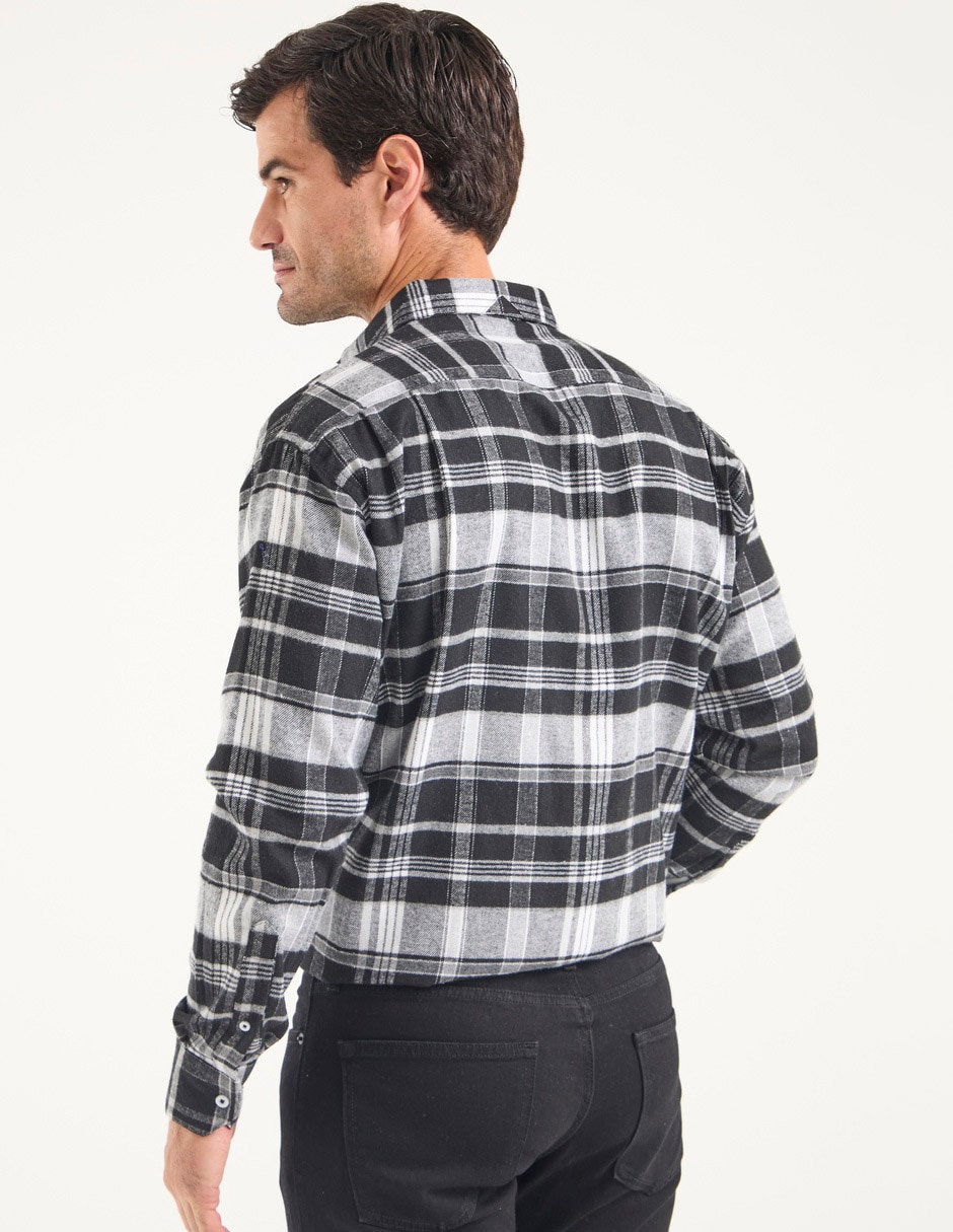 Camisa casual manga larga para hombre 2