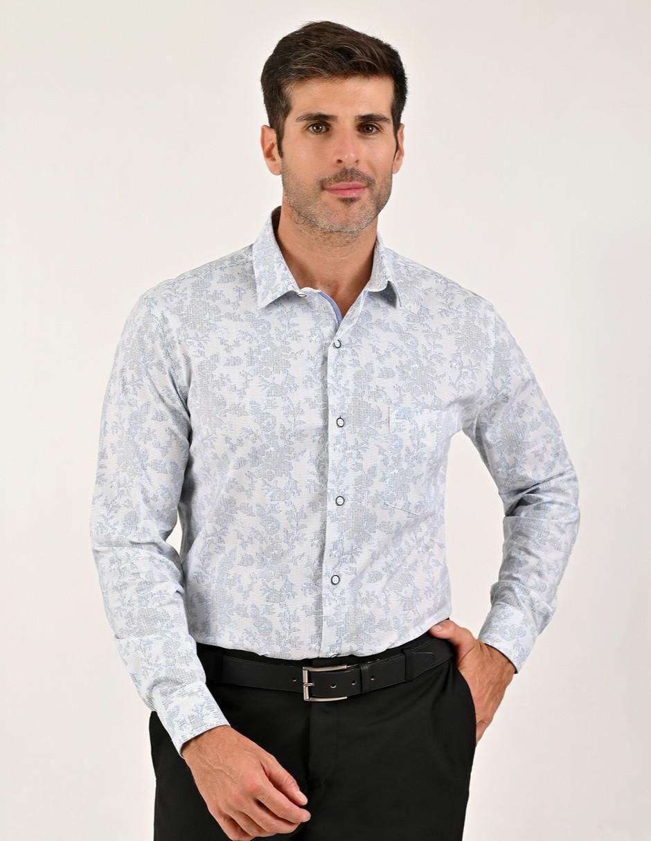 Camisa casual manga larga para hombre