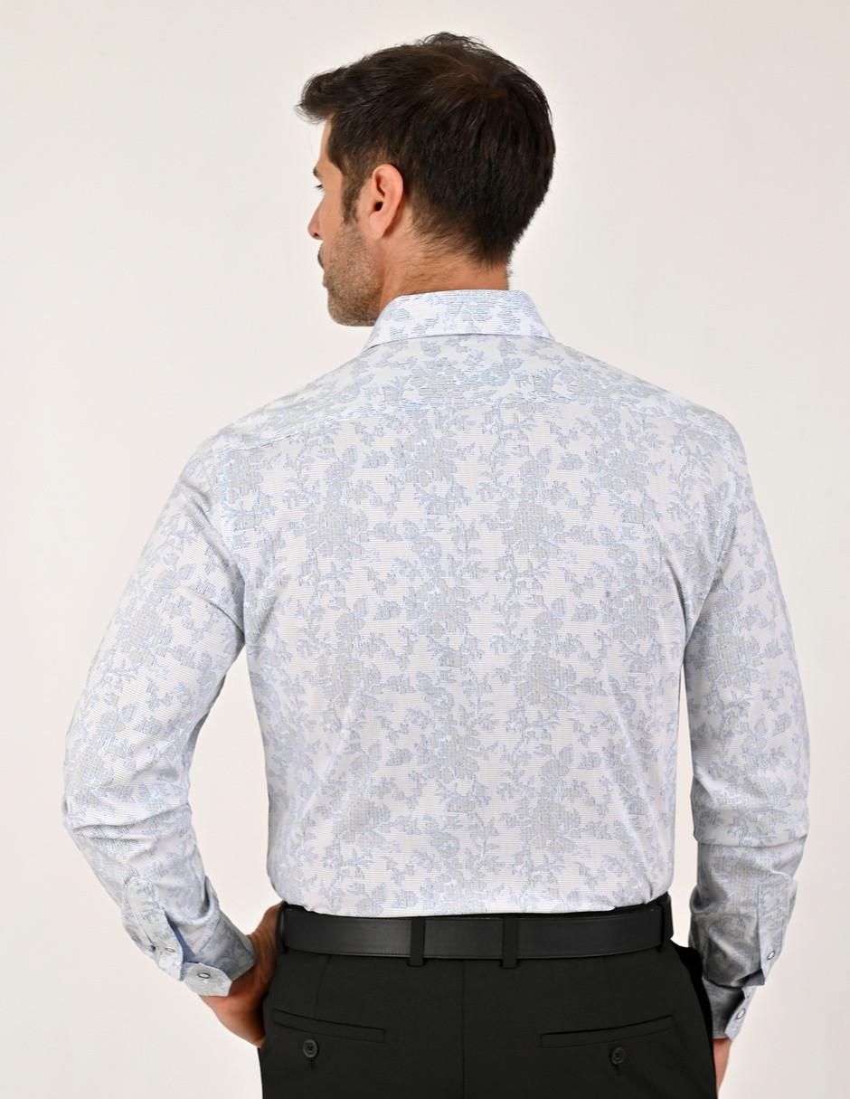 Camisa casual manga larga para hombre 2