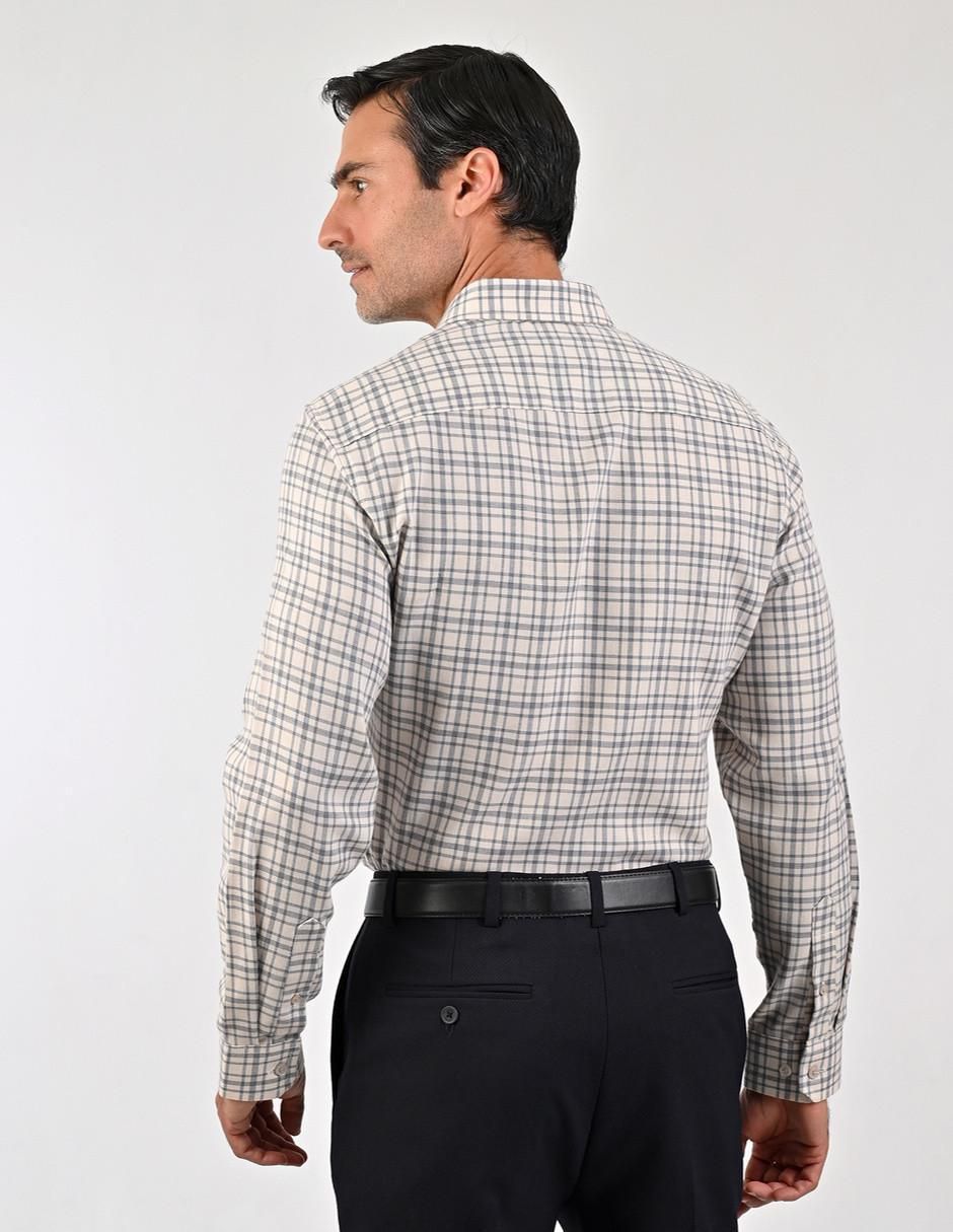 Camisa casual de algodón manga larga para hombre 2