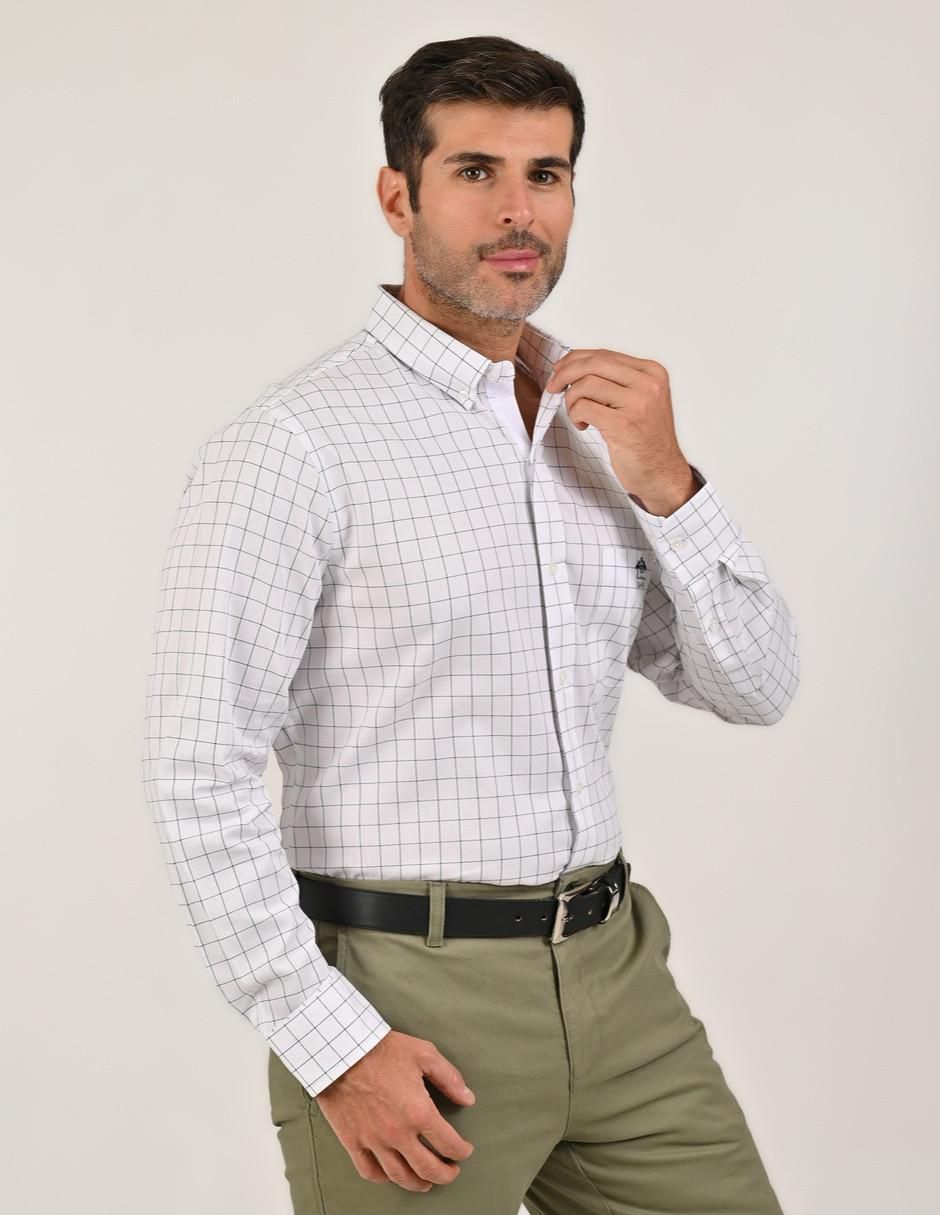 Camisa casual de algodón manga larga para hombre 3