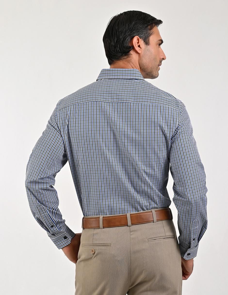Camisa casual de algodón manga larga para hombre 2