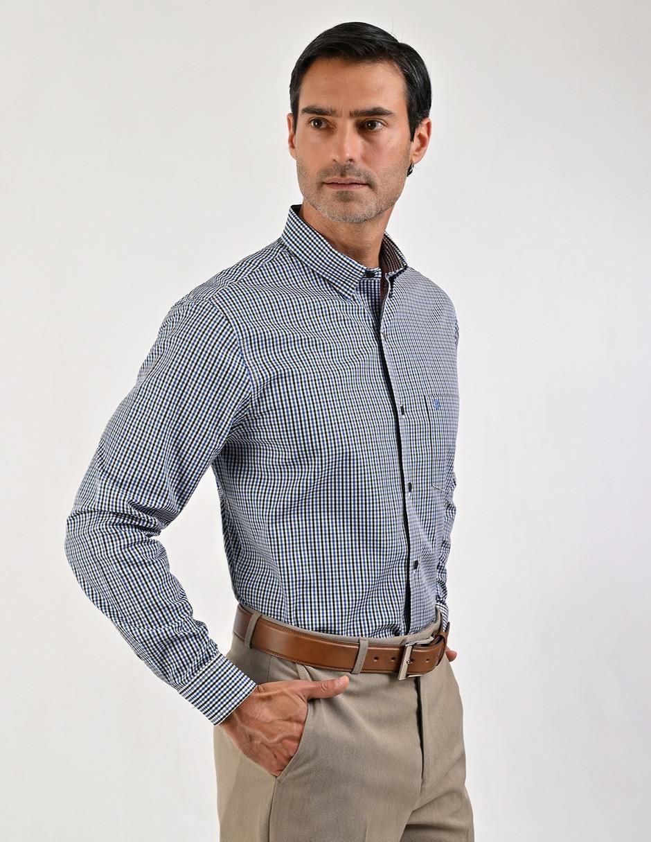 Camisa casual de algodón manga larga para hombre 3