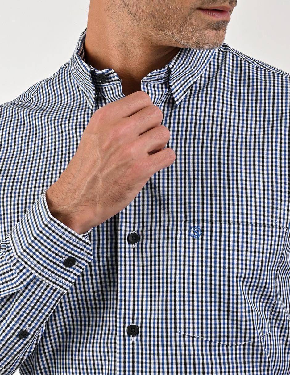 Camisa casual de algodón manga larga para hombre 4
