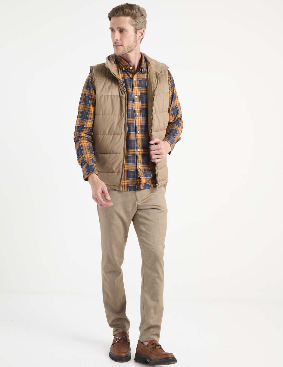 Camisa casual de algodón manga larga para hombre 3