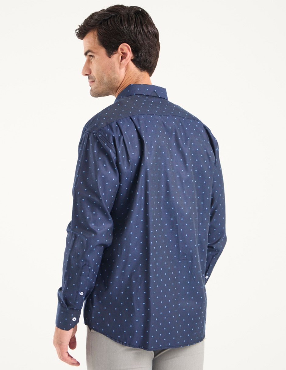 Camisa casual de algodón manga larga para hombre 2