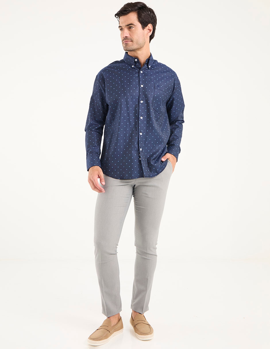 Camisa casual de algodón manga larga para hombre 3