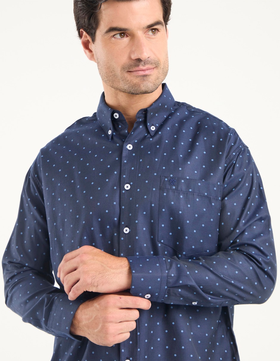Camisa casual de algodón manga larga para hombre 4