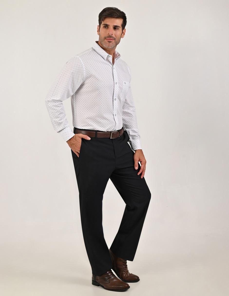 Camisa casual manga larga para hombre 5