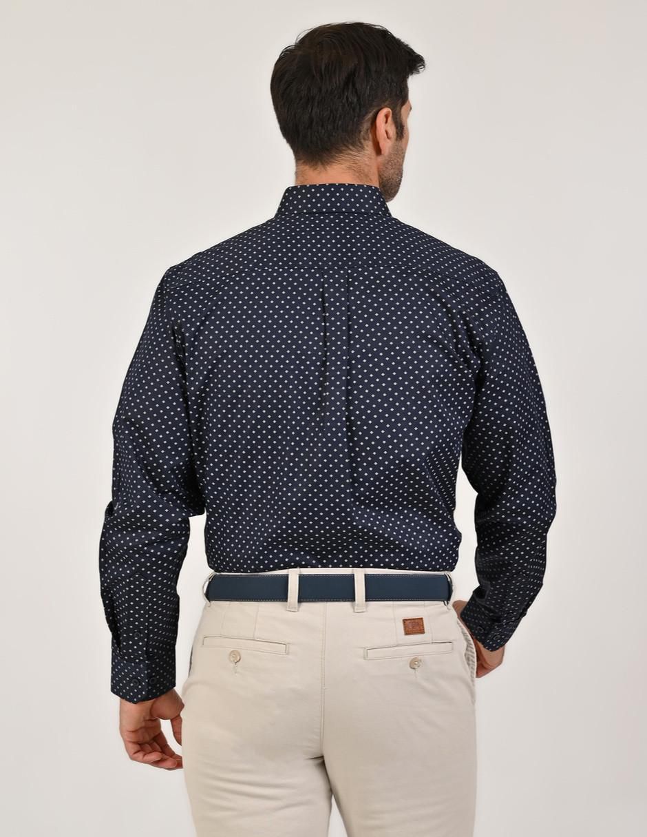 Camisa casual de algodón manga larga para hombre 2
