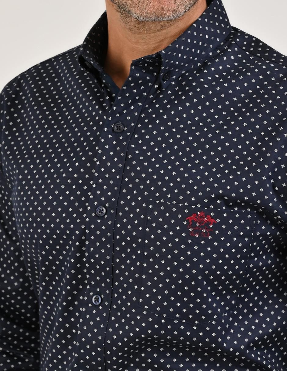 Camisa casual de algodón manga larga para hombre 4