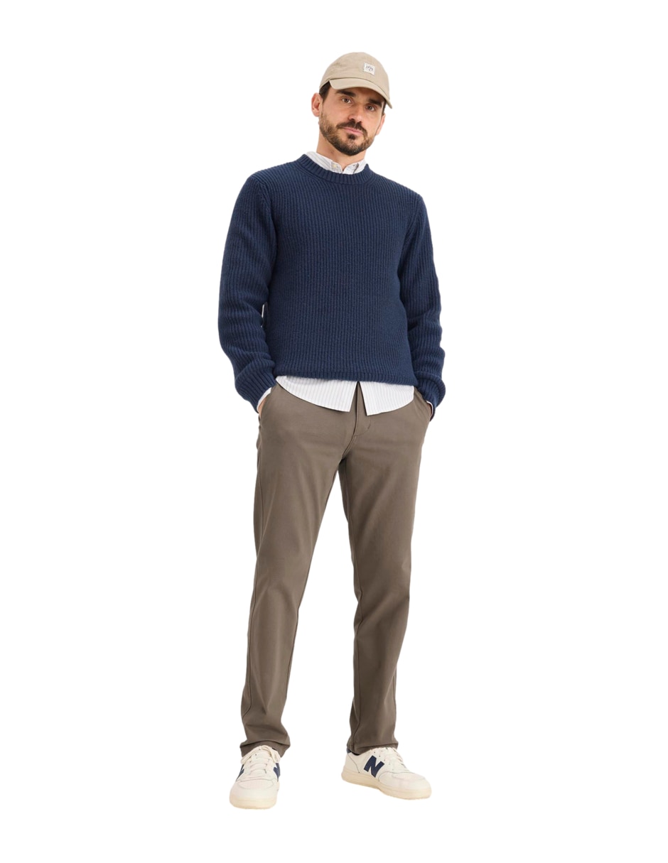 Pantalón chino slim de algodón para hombre 1