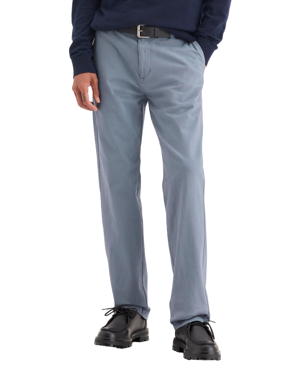 Pantalón casual chino slim de algodón para hombre 2
