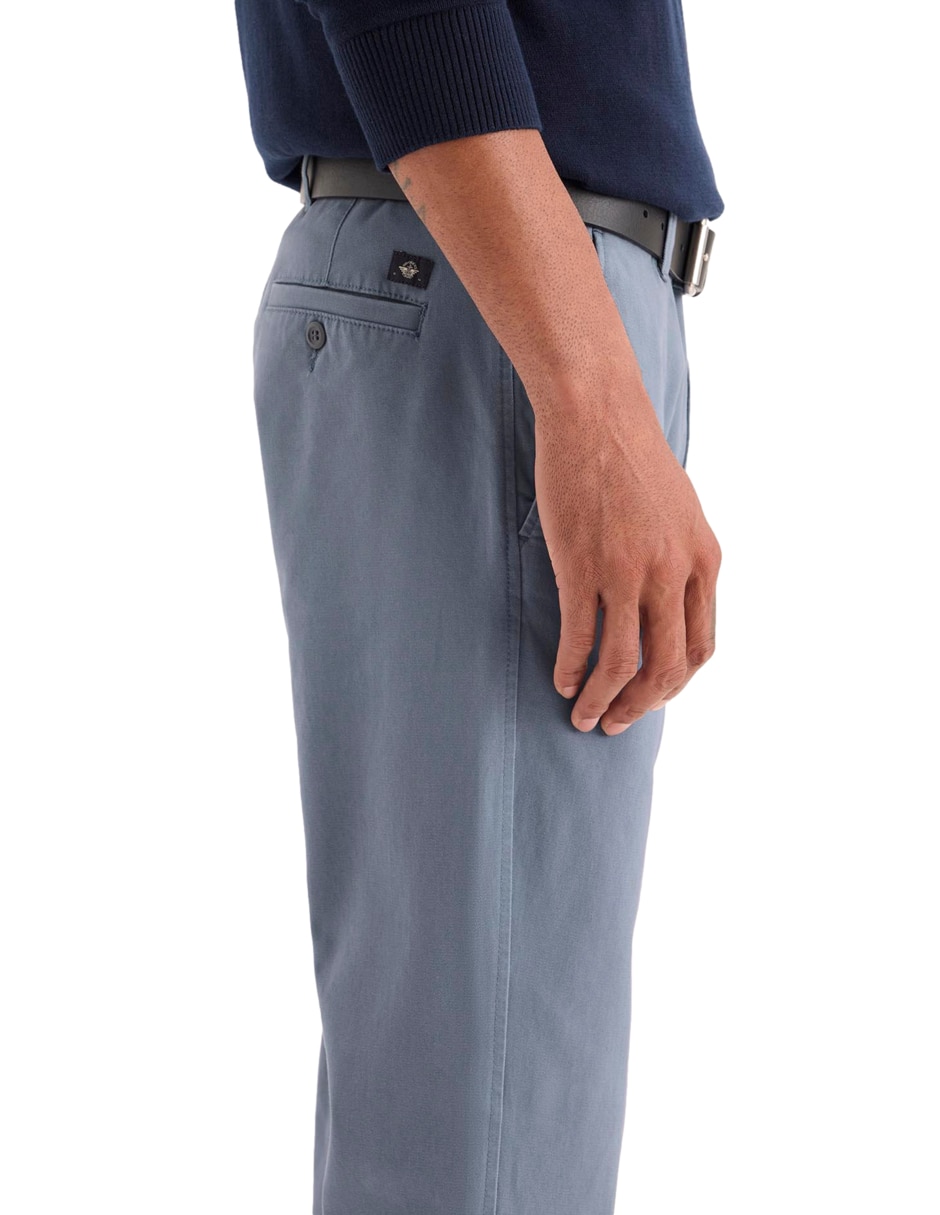 Pantalón casual chino slim de algodón para hombre 4