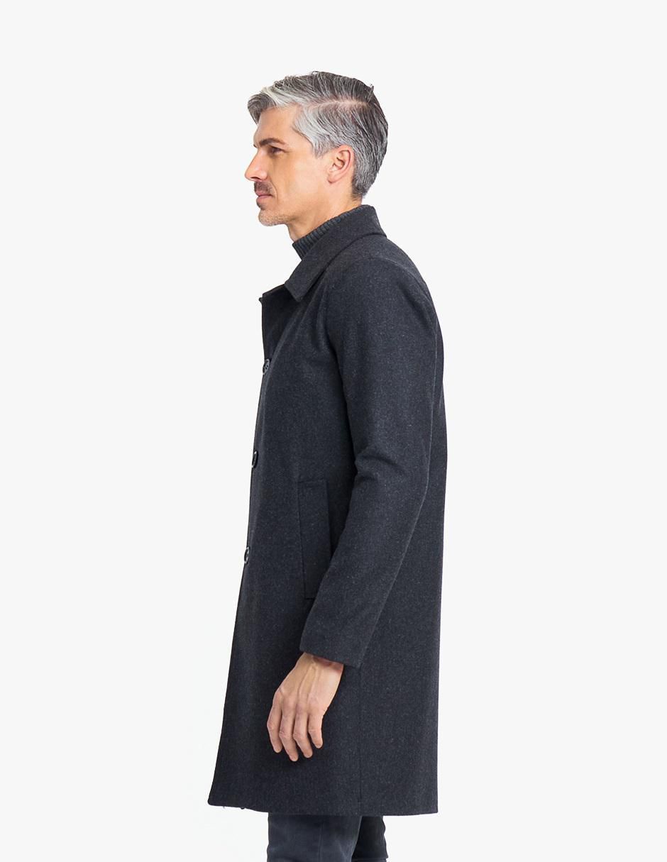 "abrigo" merkabá lana resistente al agua con bolsillos "estampado" liso "para hombre"