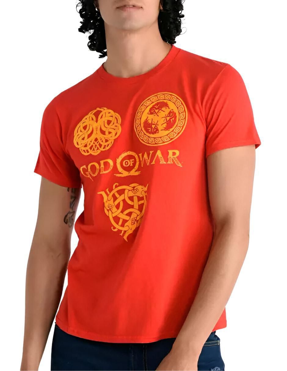 Playera god of war cuello redondo para hombre