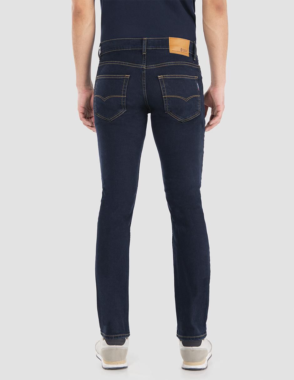 Jeans slim Oggi Jeans Iron lavado obscuro para hombre