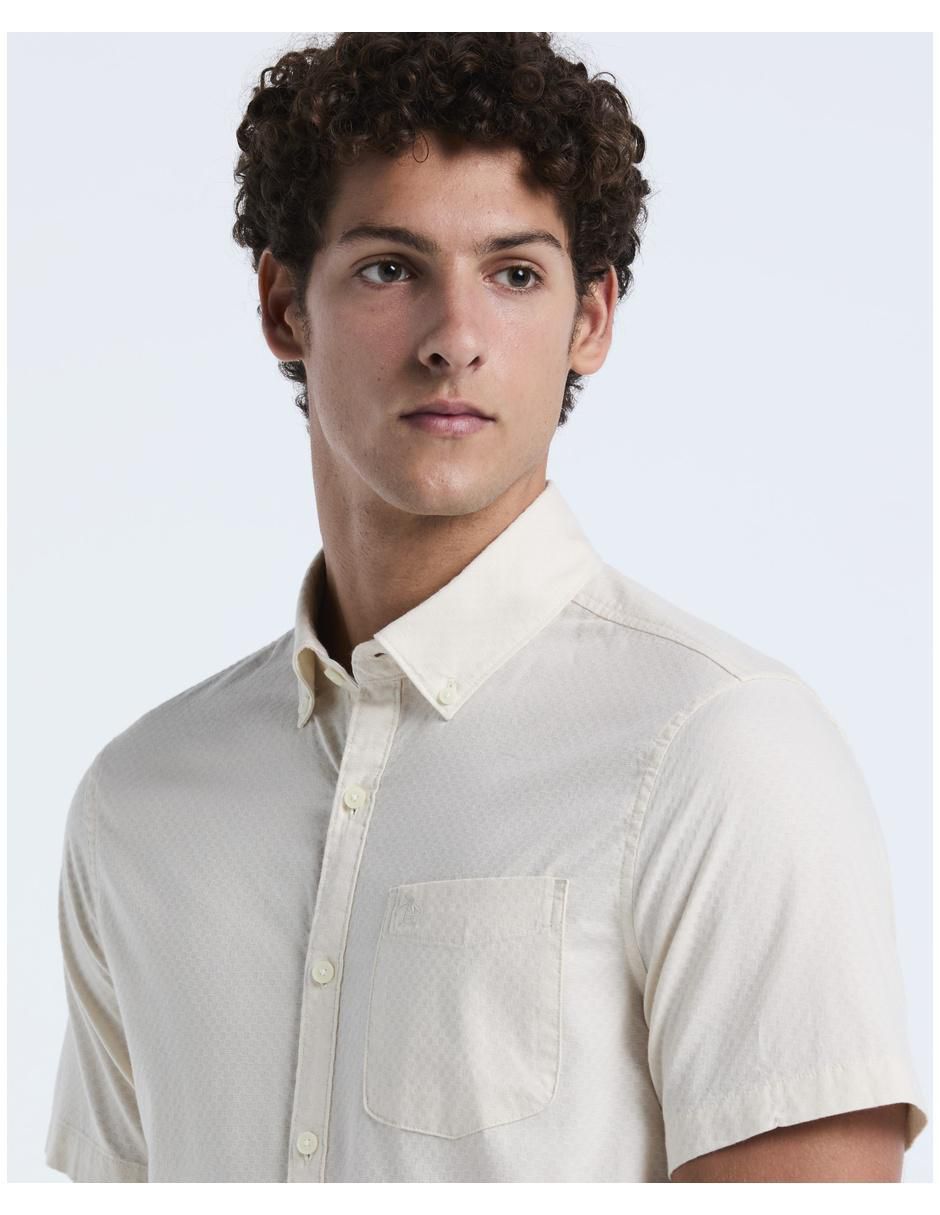 Camisa casual de algodón manga corta para hombre 3