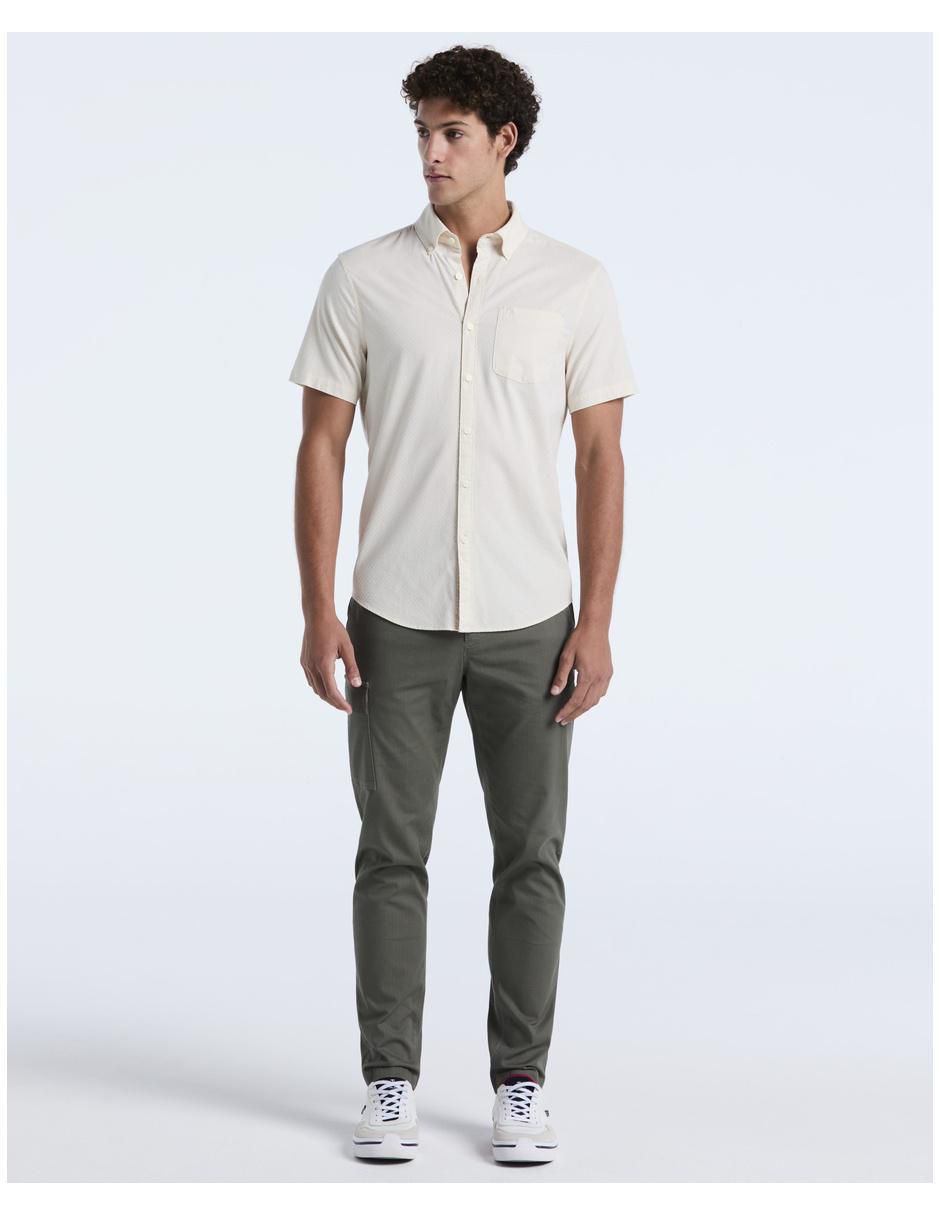 Camisa casual de algodón manga corta para hombre 4