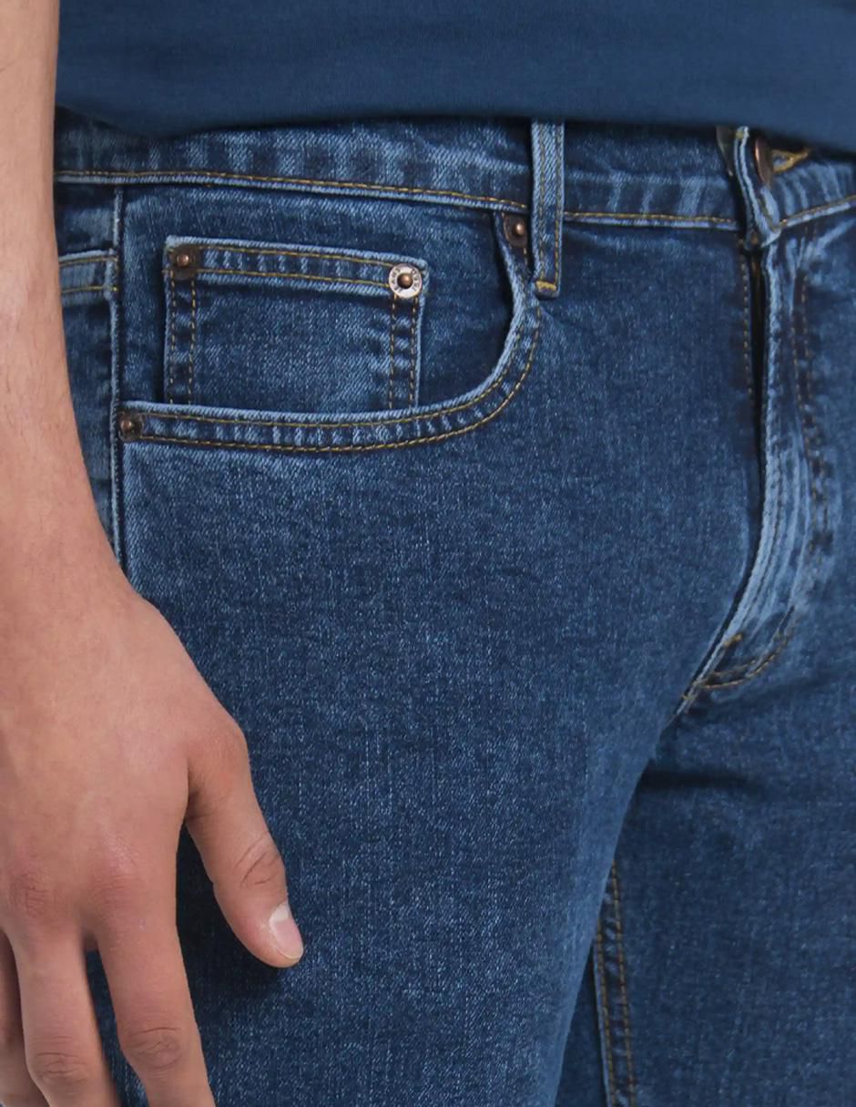 Jeans slim Iron lavado medio para hombre 4