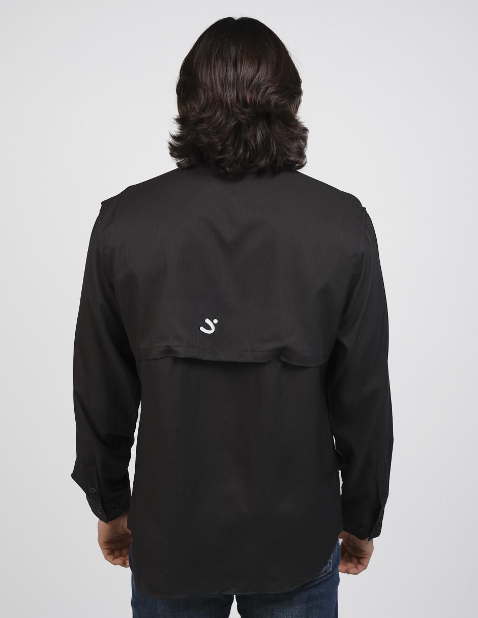 Sobrecamisa casual manga larga para hombre 2