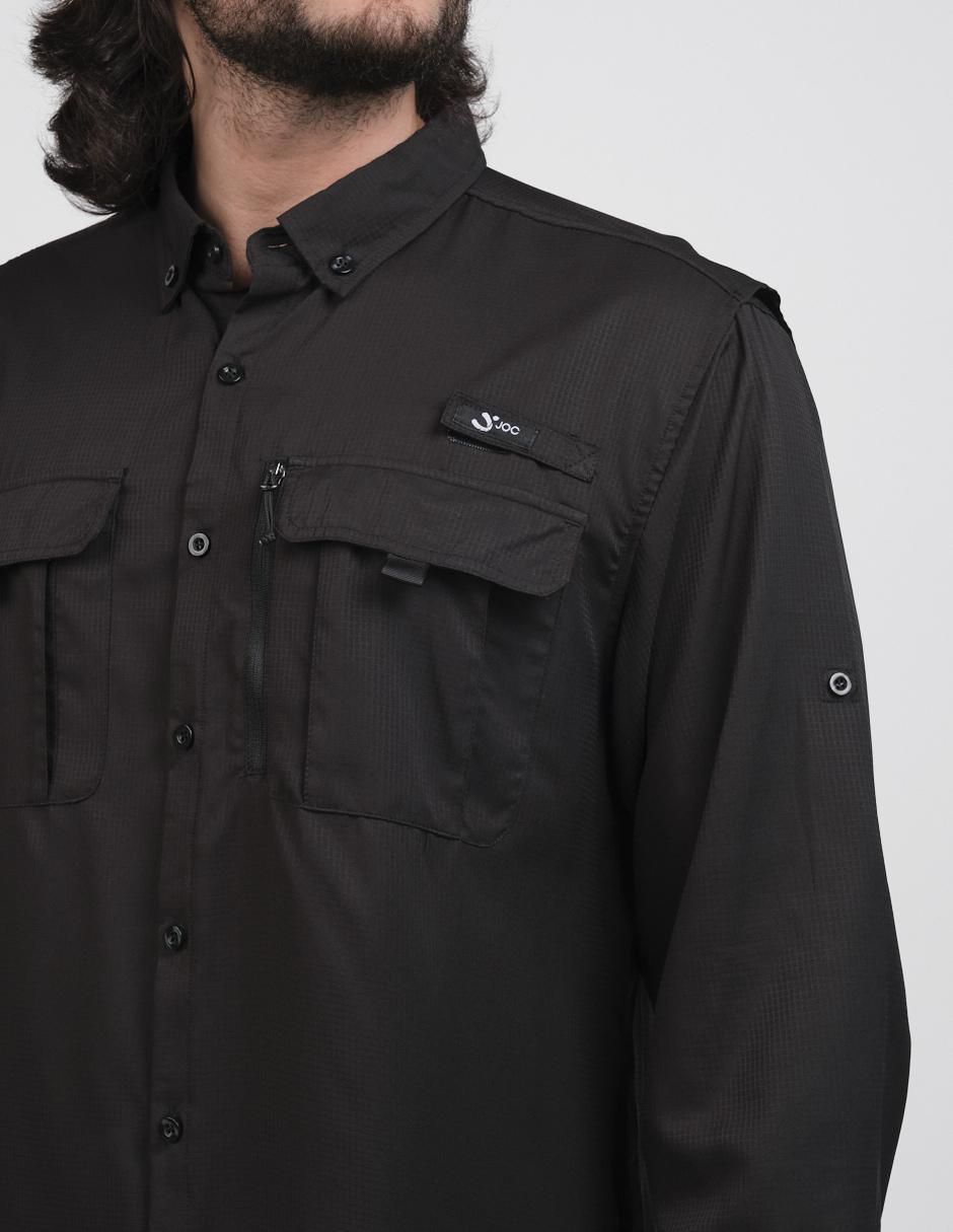 Sobrecamisa casual manga larga para hombre 3