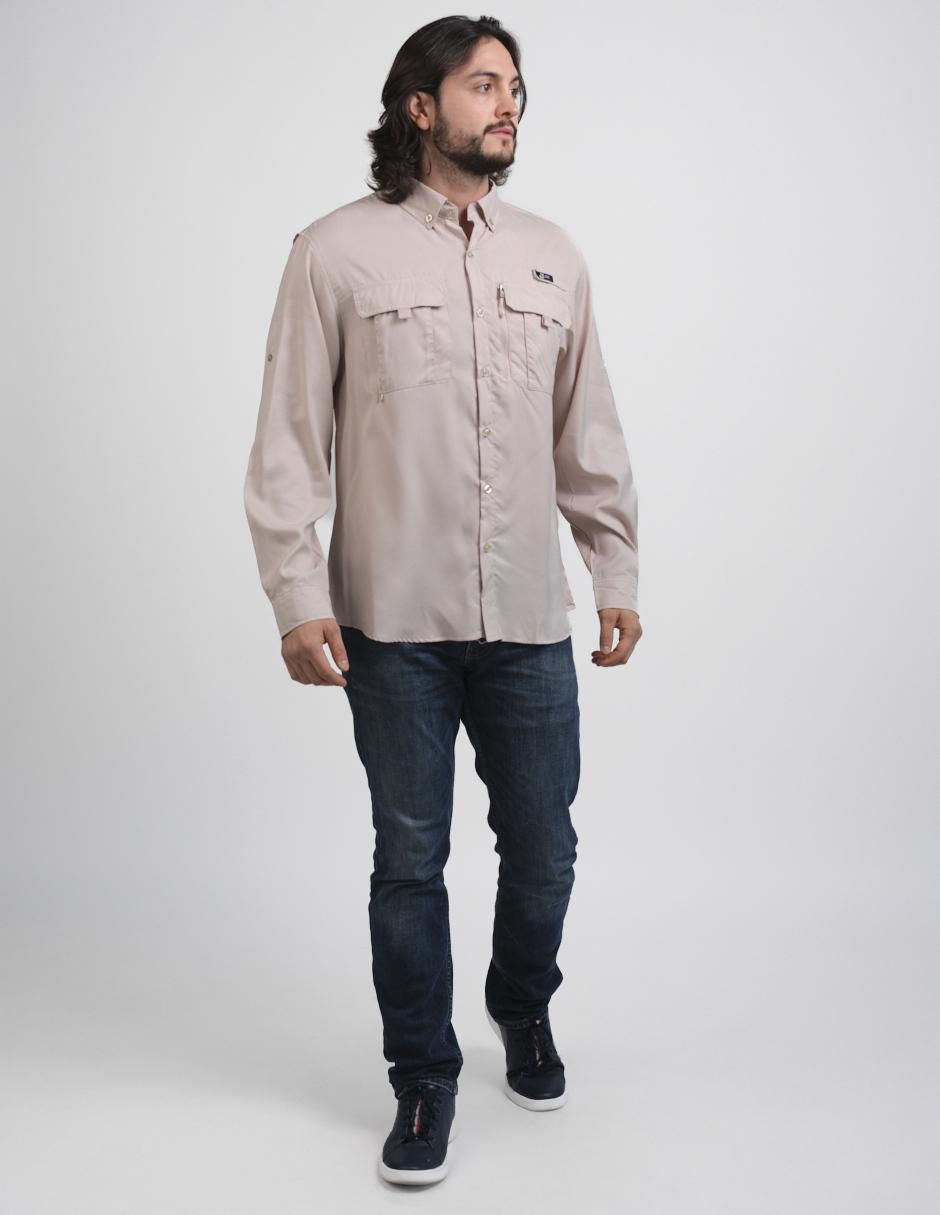 "camisa/sobrecamisa" casual joco "de" (si aplica) poliéster y algodón "manga" larga "para hombre"