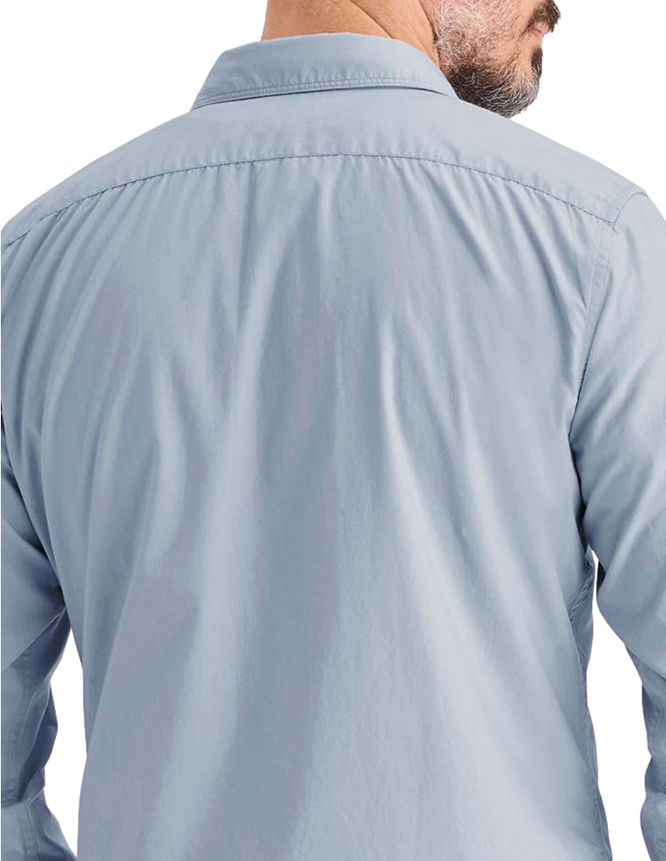Camisa casual de algodón manga larga para hombre 4