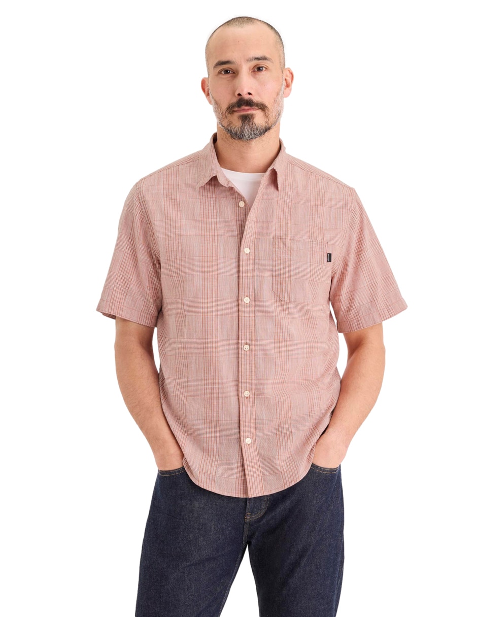 Camisa casual de algodón manga corta para hombre 1