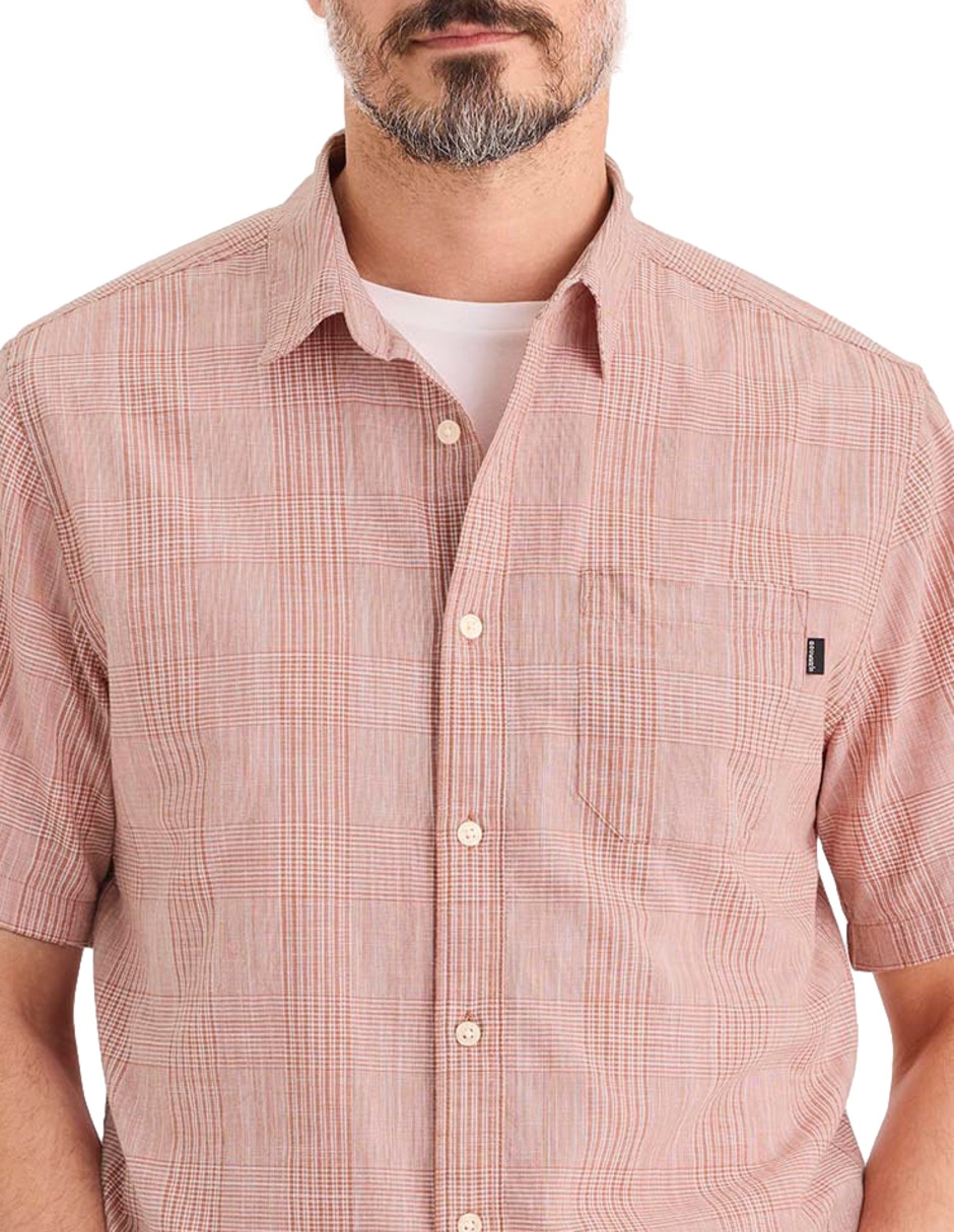 Camisa casual de algodón manga corta para hombre 2