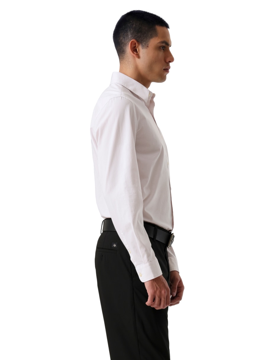 Camisa de vestir de algodón manga larga para hombre 2