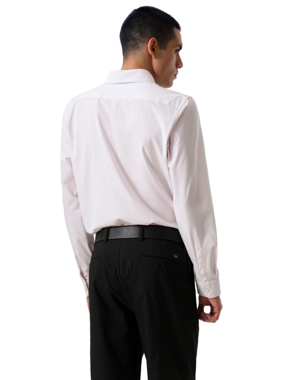 Camisa de vestir de algodón manga larga para hombre 3