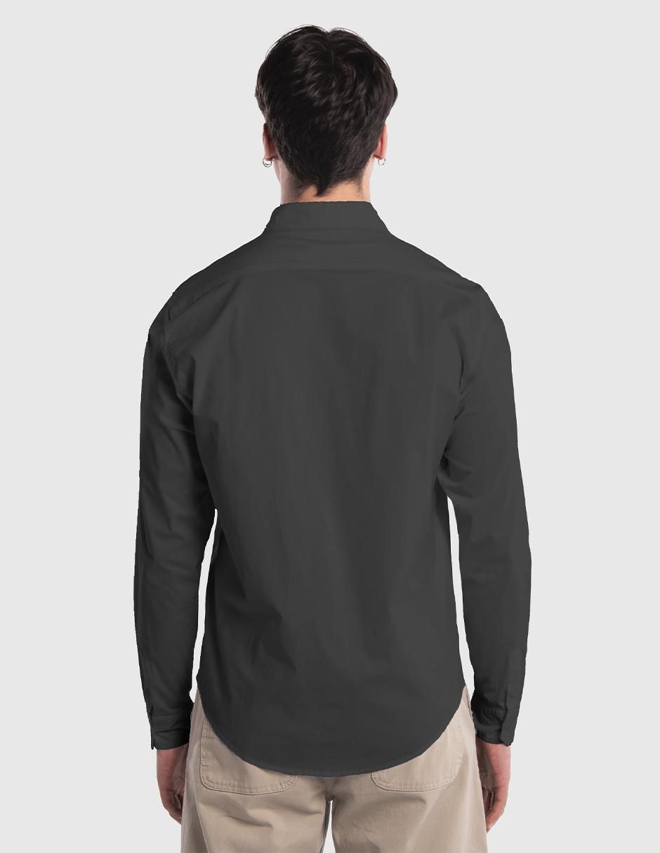 Camisa casual manga larga para hombre 3
