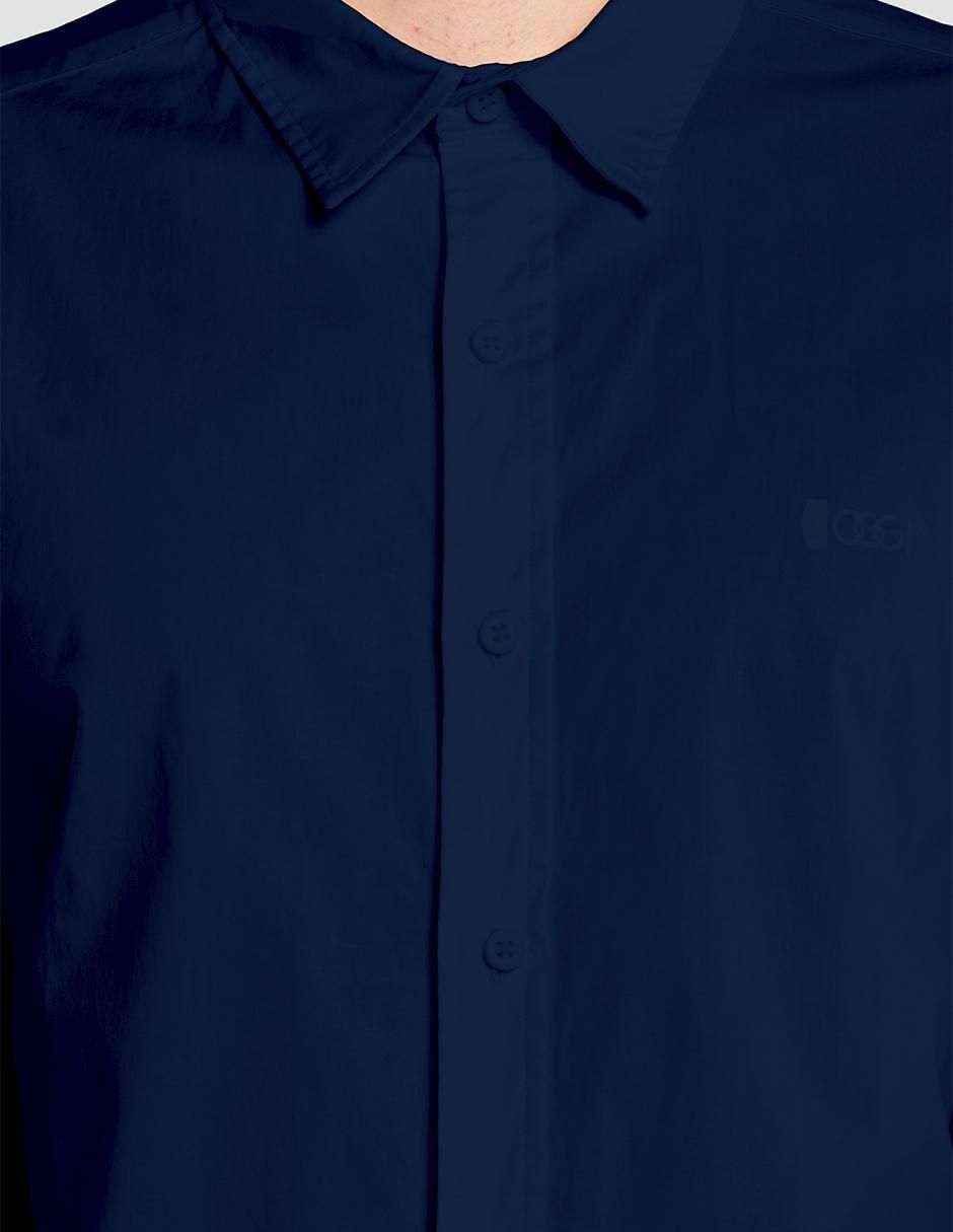 "camisa/sobrecamisa" casual oggi jeans "de" (si aplica) popelina "manga" larga "para hombre"